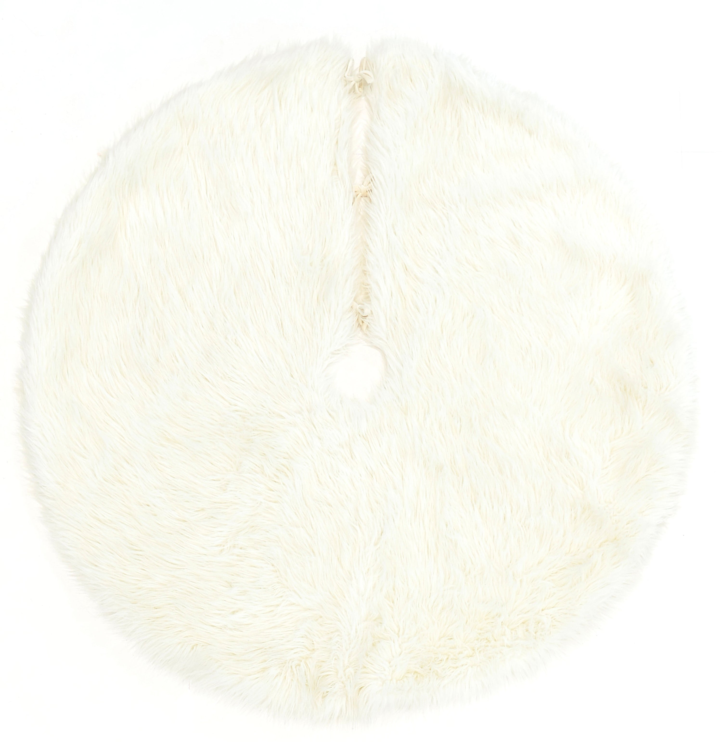Furry Tree Skirt FTS-1 White